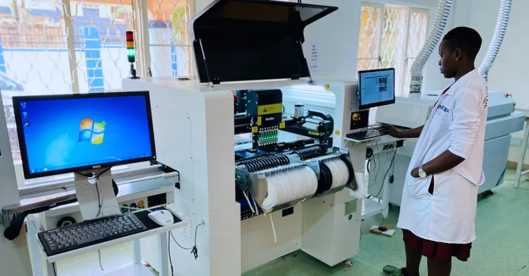 Innovex manufacturing facility producing IoT devices for solar systems